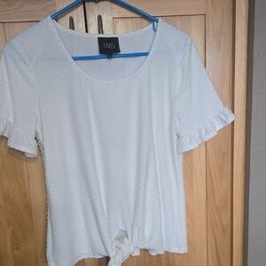 White Chenille, Short Sleeve Sm Top By W5